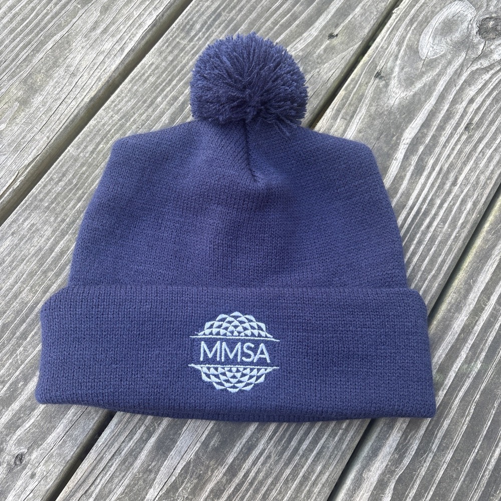 MMSA Maine Mathematics & Science Alliance acrylic Beanie Hat Cap Knit